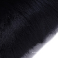 Genuine Natural Black Sheepskin Sheep Real Fur Pelt Rug